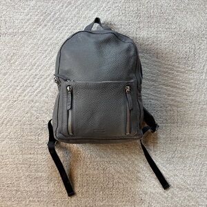 Uri Minkoff Charcoal Leather Backpack